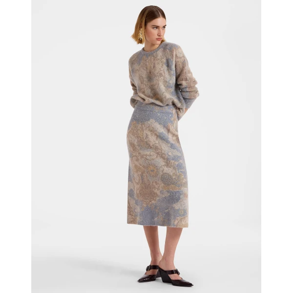 La DoubleJ All-In Skirt in Light Blue, view 2