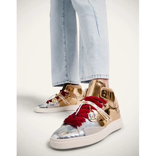 La DoubleJ All Time High Top in Bicolor Gold at Luxury Shoes 