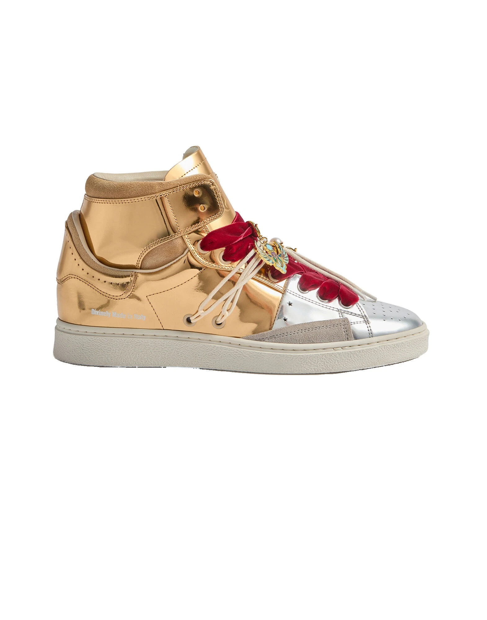 La DoubleJ All Time High Top in Bicolor Gold at Luxury Shoes La DoubleJ All Time High Top in Bicolor Gold at Luxury Shoes