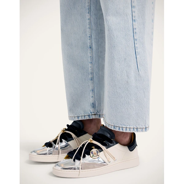 La DoubleJ All Time Low Top in Color Block Black & White at Luxury Shoes 