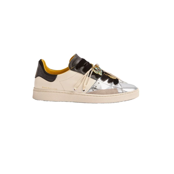 La DoubleJ All Time Low Top in Color Block Black & White at Luxury Shoes 