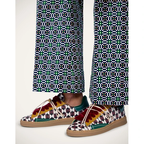 La DoubleJ All Time Low Top in Sfere Burgundy at Luxury Shoes 