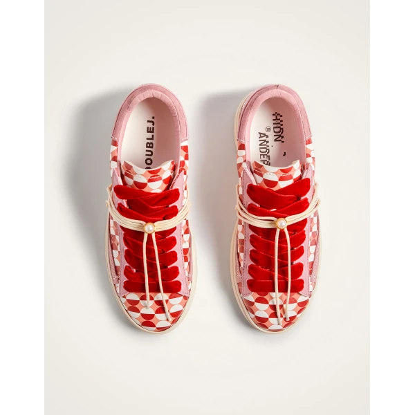 La DoubleJ All Time Low Top in Sfere Pink at Luxury Shoes 
