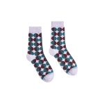La DoubleJ All Time Socks in Sfere Lilac at Luxury Shoes 
