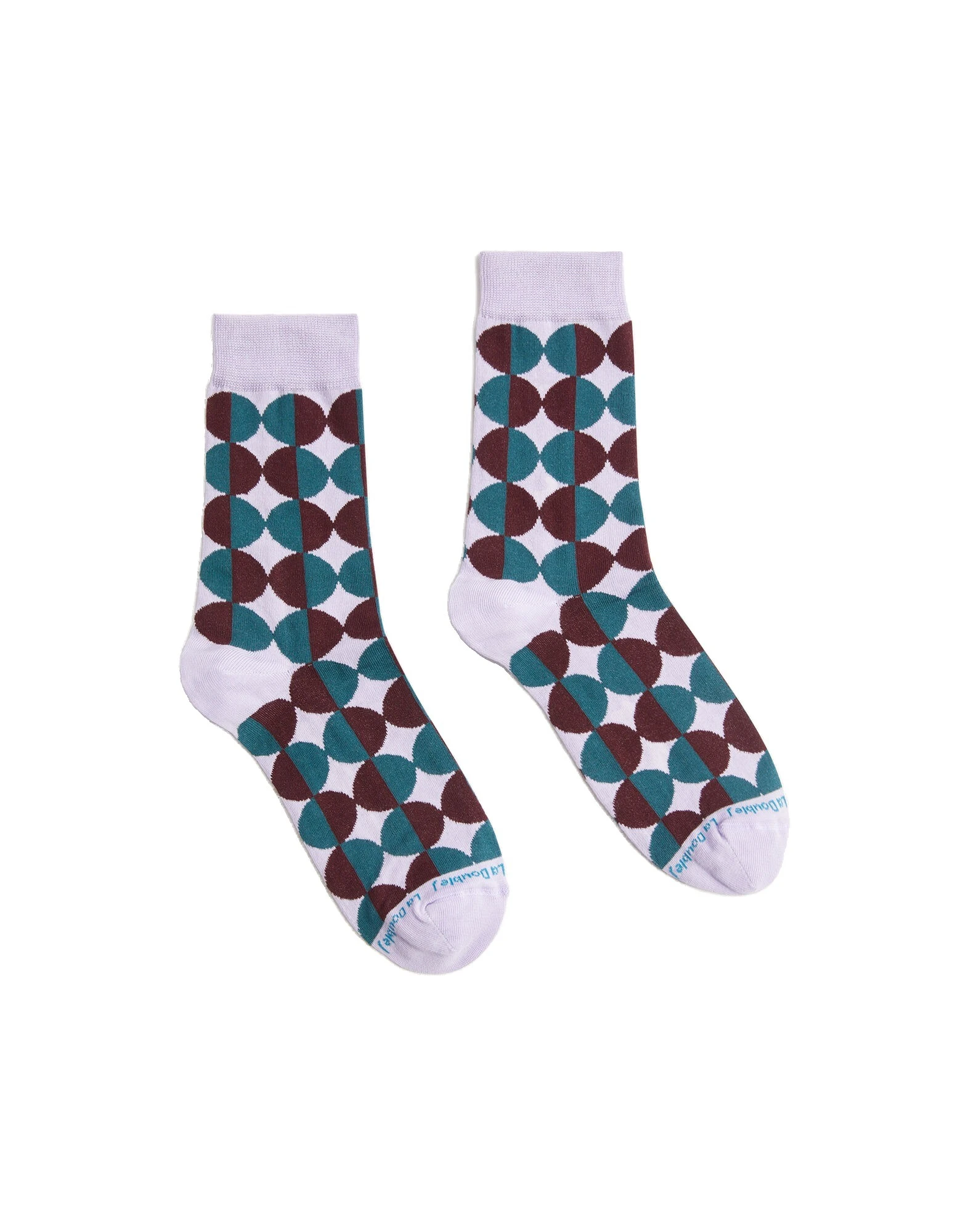 La DoubleJ All Time Socks in Sfere Lilac at Luxury Shoes La DoubleJ All Time Socks in Sfere Lilac at Luxury Shoes