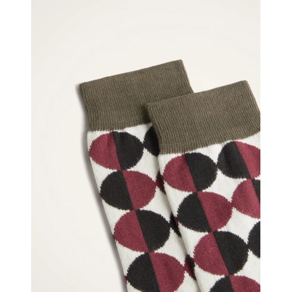 La DoubleJ All Time Socks in Sfere White at Luxury Shoes 