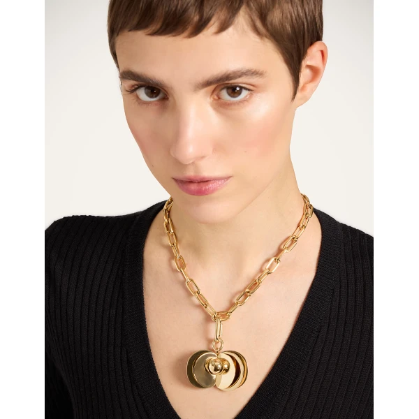 La DoubleJ Aura Charm in 24K Gold Plate, view 2