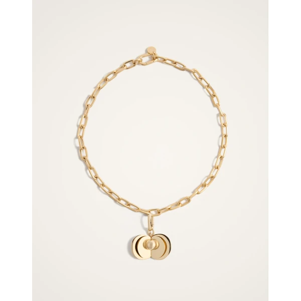 La DoubleJ Aura Charm in 24K Gold Plate, view 3