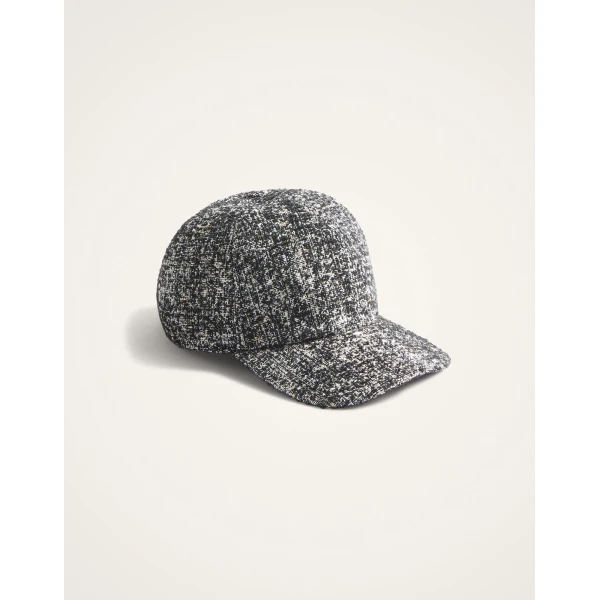 La DoubleJ Babeball Cap in Black & White at Luxury Shoes 