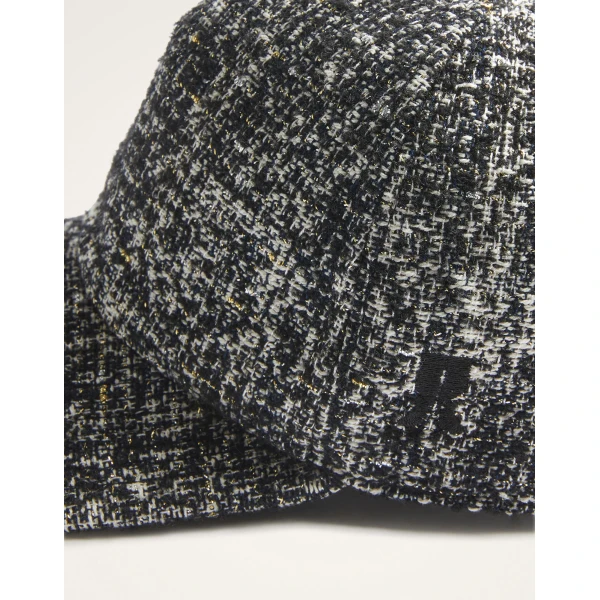 La DoubleJ Babeball Cap in Black & White at Luxury Shoes 