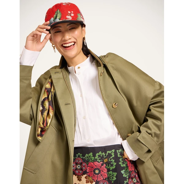 La DoubleJ Babeball Cap in Honolulu Red at Luxury Shoes 