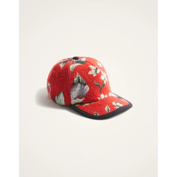 La DoubleJ Babeball Cap in Honolulu Red at Luxury Shoes 