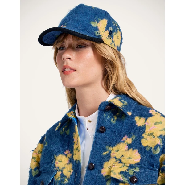 La DoubleJ Babeball Cap in Riptide Navy at Luxury Shoes 