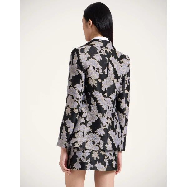 La DoubleJ Baia Mini Skirt in Lark Black, view 3