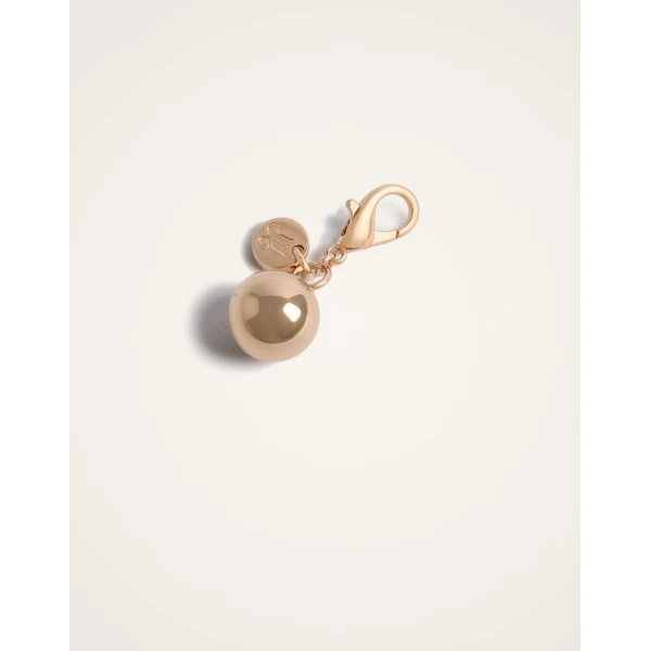 La DoubleJ Bell Charm in 24K Gold Plate, view 3