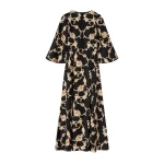 La DoubleJ Belle Kaftan in Buttercup Black at Luxury Shoes 