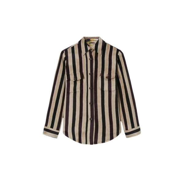 La DoubleJ Better Than Your Boyfriend’s Jacket in Stripes Light Beige
