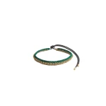 La DoubleJ Better Together Belt in Bicolor Emerald & Ivory at Luxury Shoes 