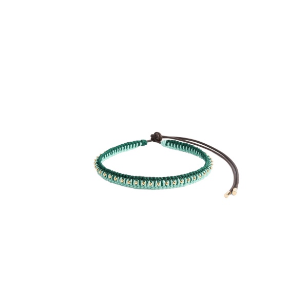 La DoubleJ Better Together Belt in Bicolor Mint & Dark Green at Luxury Shoes 