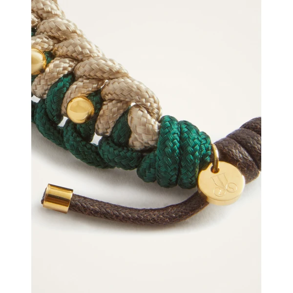La DoubleJ Better Together Bracelet in Bicolor Emerald & Ivory, view 6