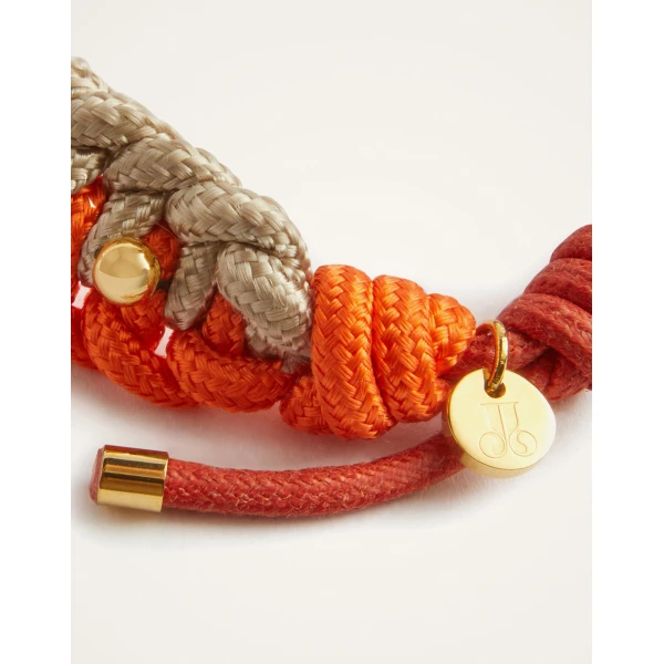 La DoubleJ Better Together Bracelet in Bicolor Orange & Ivory, view 6
