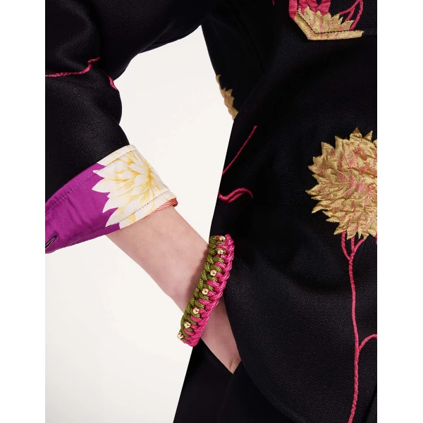 La DoubleJ Better Together Bracelet in Bicolor Pink & Green, view 2