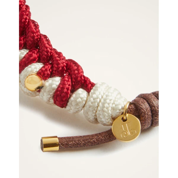 La DoubleJ Better Together Bracelet in Bicolor Red & Ivory, view 5