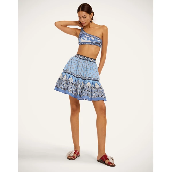 La DoubleJ Bikini Bottom in Cocoon Blue, view 4