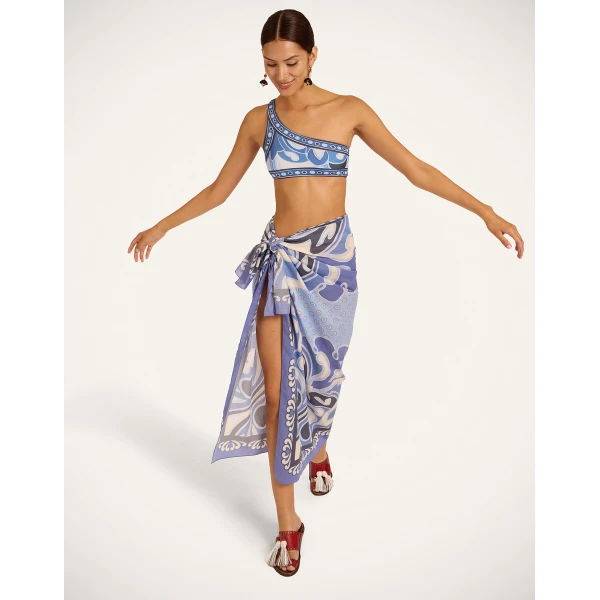 La DoubleJ Bikini Bottom in Cocoon Blue, view 5