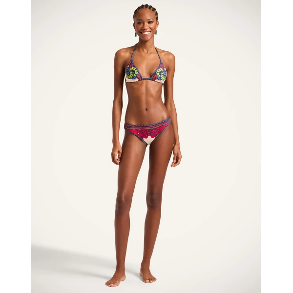La DoubleJ Bikini Bottom in Lemuria Pink, view 2