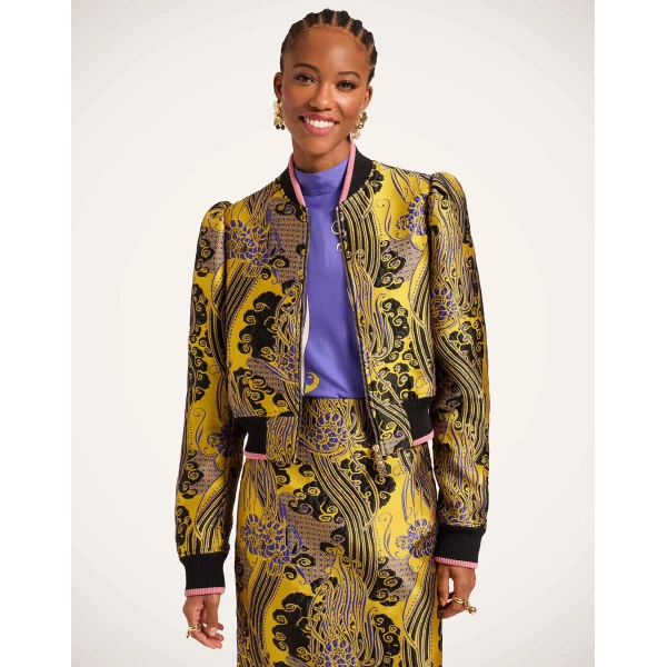 La DoubleJ Bon Bon Bomber in Atlantis Yellow Jacket, view 2