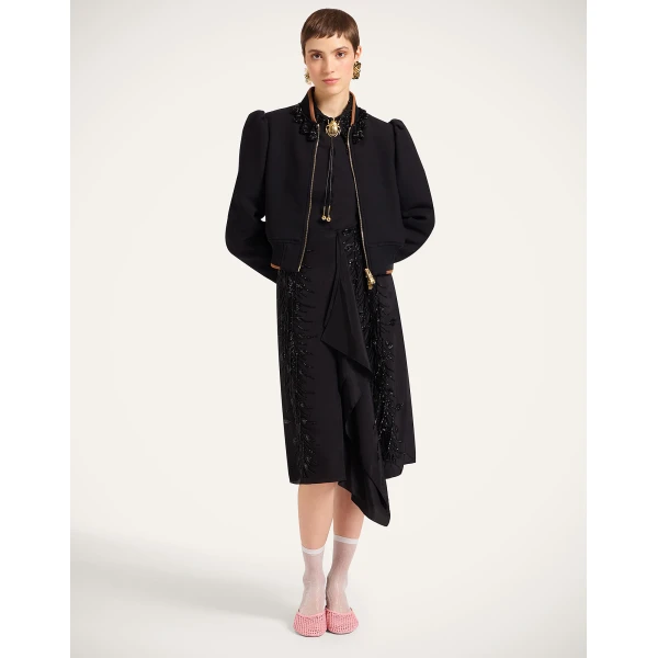 La DoubleJ Bon Bon Bomber in Black Jacket, view 4