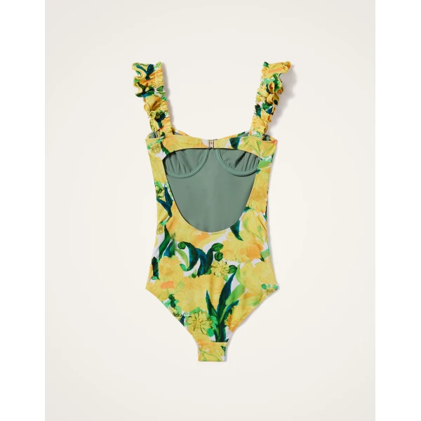 La DoubleJ Boop Swimsuit in Zesty Yellow, view 6