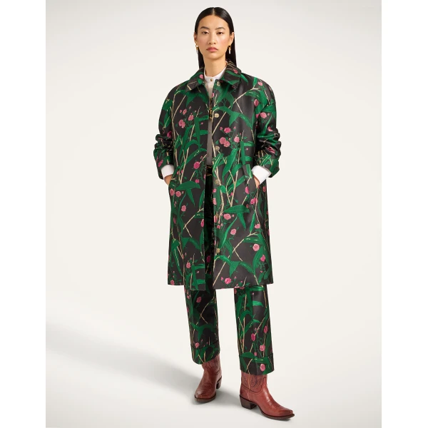 La DoubleJ Boxy Coat in Bamboo Black, view 2