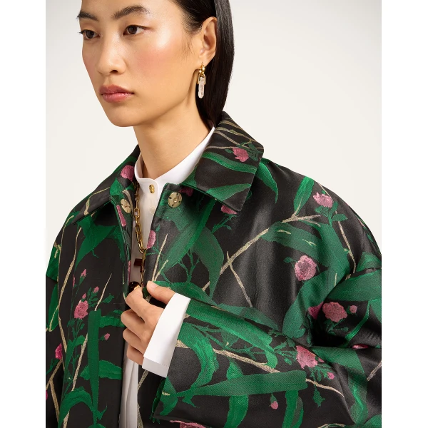 La DoubleJ Boxy Coat in Bamboo Black, view 5