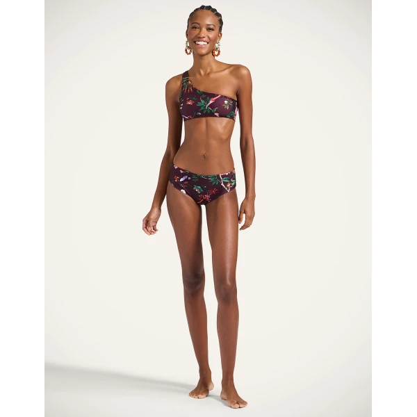 La DoubleJ Boy Brief in Zooflora Mini Burgundy, view 2