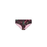 La DoubleJ Boy Brief in Zooflora Mini Burgundy