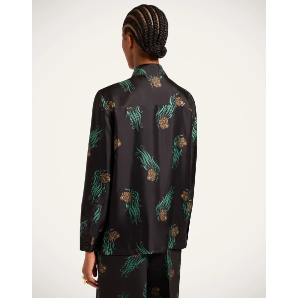 La DoubleJ Boy Shirt in Lemuria Black, view 3