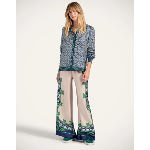 La DoubleJ Boy Shirt in Mariposa Green, view 4