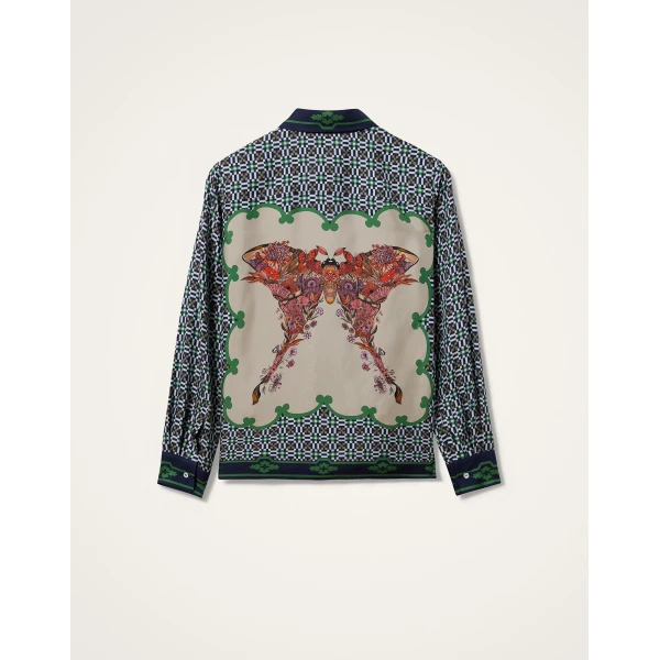 La DoubleJ Boy Shirt in Mariposa Green, view 6