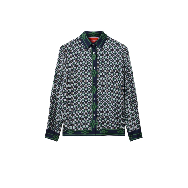 La DoubleJ Boy Shirt in Mariposa Green