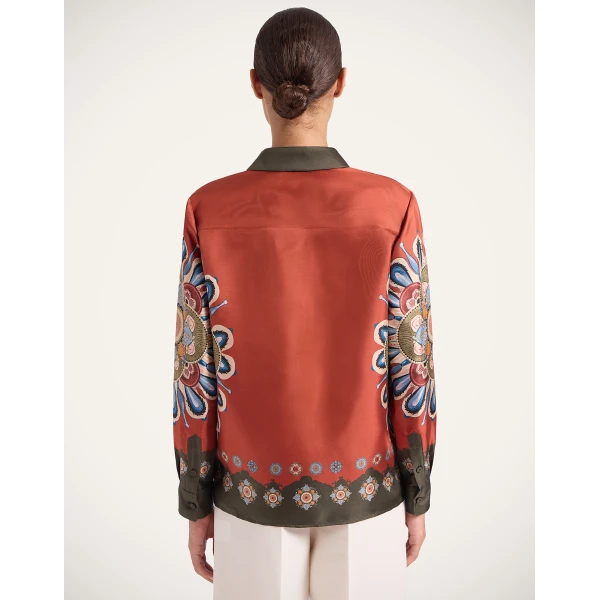 La DoubleJ Boy Shirt in Nucleus Rust, view 3