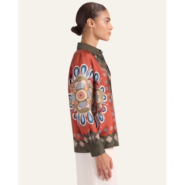 La DoubleJ Boy Shirt in Nucleus Rust, view 4