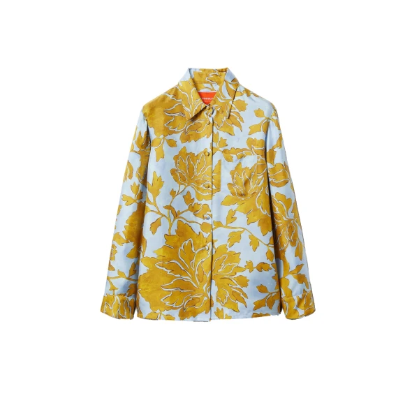 La DoubleJ Boy Shirt in Tangle Light Blue