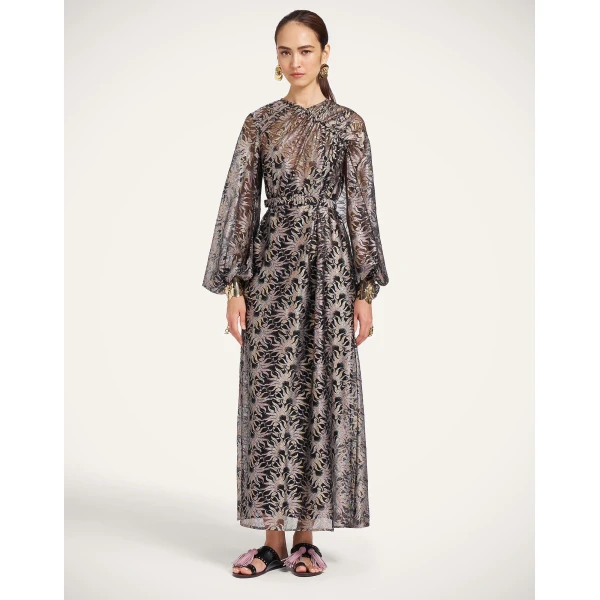 La DoubleJ Brigid Dress in Sun Black at Luxury Shoes 