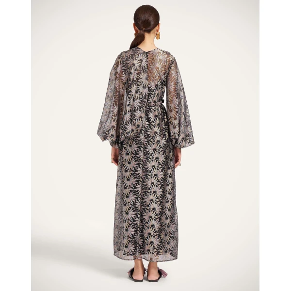 La DoubleJ Brigid Dress in Sun Black at Luxury Shoes 
