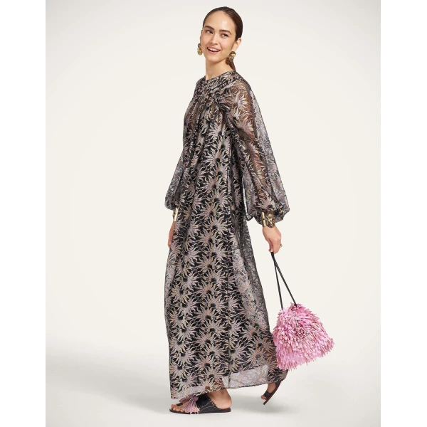 La DoubleJ Brigid Dress in Sun Black at Luxury Shoes 