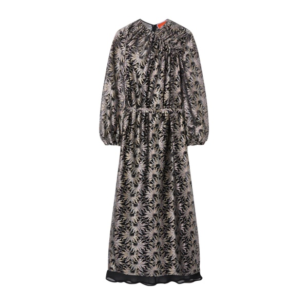 La DoubleJ Brigid Dress in Sun Black at Luxury Shoes 