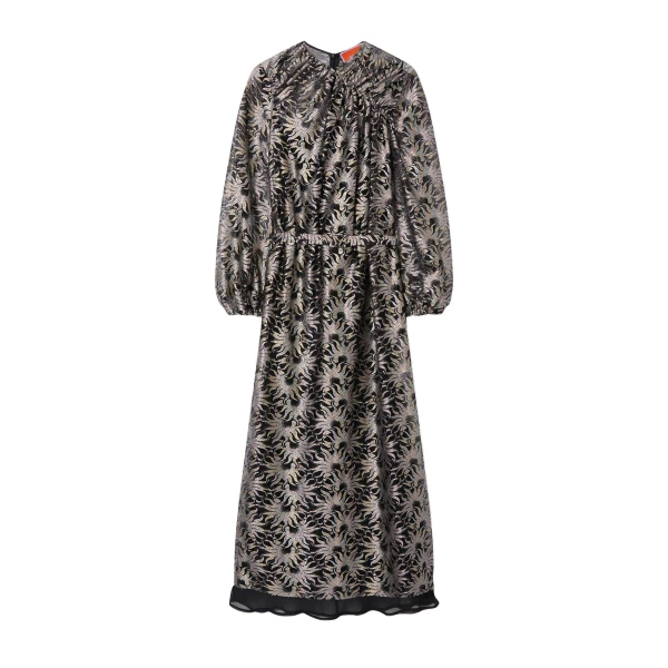 Brigid Dress in Sun Black