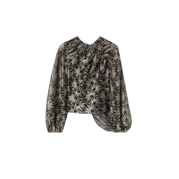 Brigid Top in Sun Black